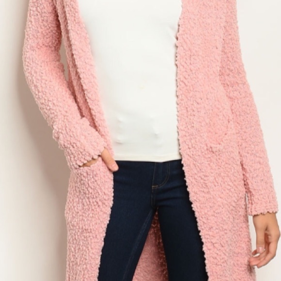 ❄️LAST2️⃣//BLUSH POPCORN MIDI CARDIGAN - Picture 6 of 10